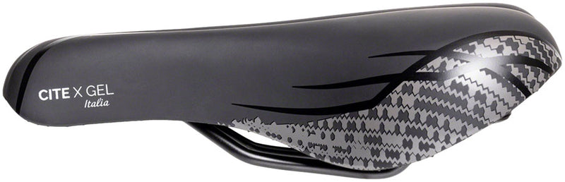 Load image into Gallery viewer, Terry Cite Y Gel Saddle - Black 165mm Width Chromoly Rails Mens