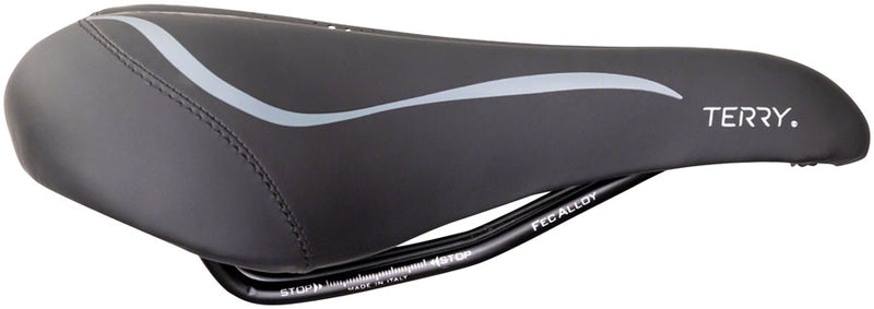 Load image into Gallery viewer, Terry Liberator X Gel Saddle - Steel, Black, Women's, Italia