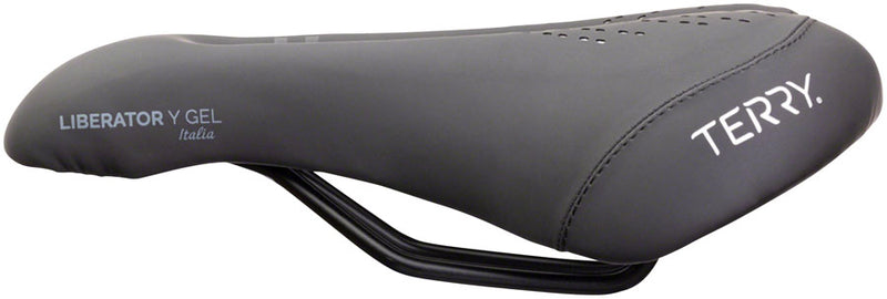 Load image into Gallery viewer, Terry Liberator Y Gel Saddle - Steel, Black, Men's, Italia