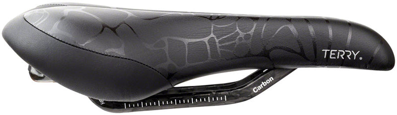 Load image into Gallery viewer, Terry Butterfly Carbon Saddle - Black 155mm Width Carbon Rails Womens