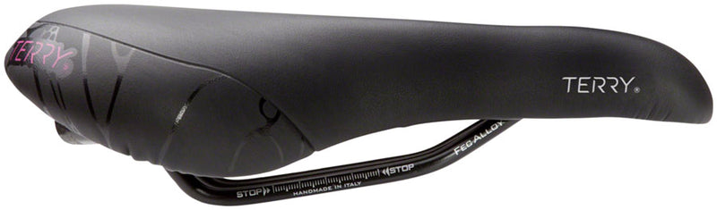 Load image into Gallery viewer, Terry Butterfly Chromoly Saddle - Black 155mm Width Chromoly Rails Womens