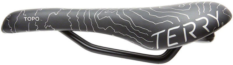 Load image into Gallery viewer, Terry Topo Saddle - Black 150mm Width Chromoly Rails Womens Synthetic