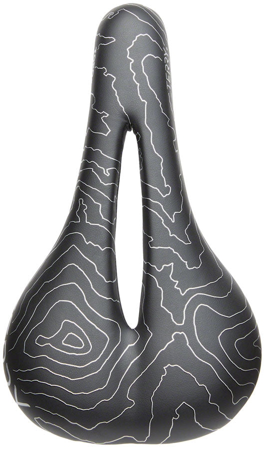Load image into Gallery viewer, Terry Topo Saddle - Black 150mm Width Chromoly Rails Womens Synthetic