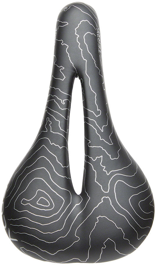 Terry Topo Saddle - Black 150mm Width Chromoly Rails Womens Synthetic