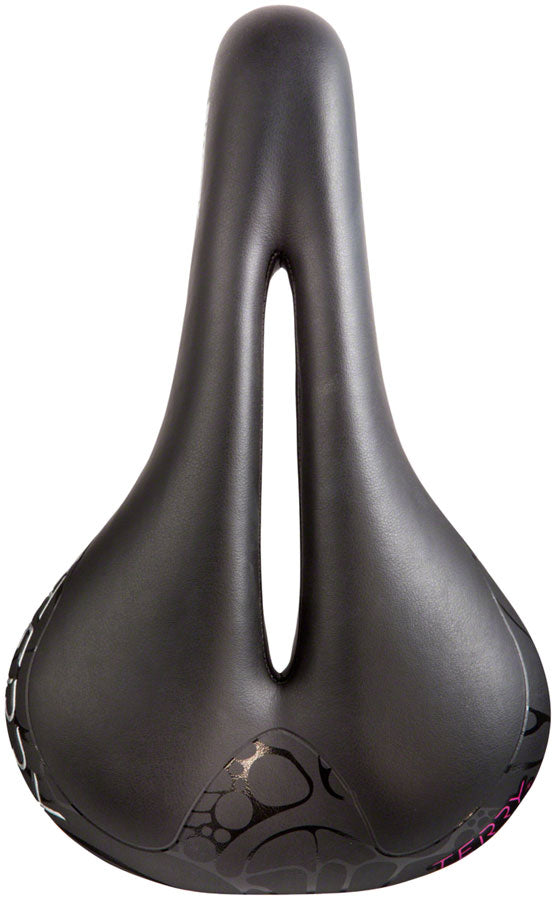 Load image into Gallery viewer, Terry Butterfly Chromoly Gel Saddle - Black 155mm Width Chromoly Rails