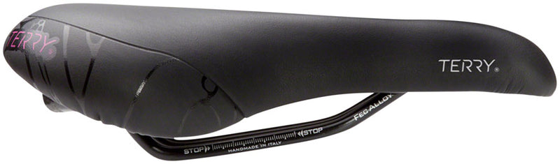 Load image into Gallery viewer, Terry Butterfly Chromoly Gel Saddle - Black 155mm Width Chromoly Rails