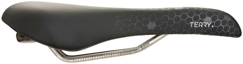 Load image into Gallery viewer, Terry Fly Ti Gel Saddle - Titanium, Black/Gray, Men's