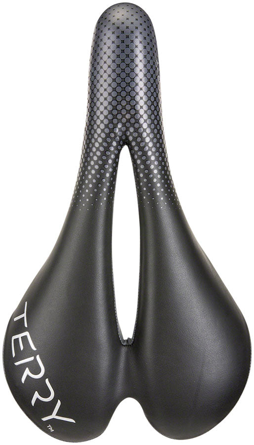 Load image into Gallery viewer, Terry Falcon X Saddle - Black 152mm Width CrMo Rails Womens Synthetic