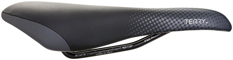 Load image into Gallery viewer, Terry Falcon X Saddle - Black 152mm Width CrMo Rails Womens Synthetic