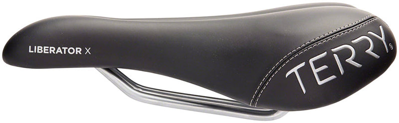 Load image into Gallery viewer, Terry Liberator X Saddle - Black 163mm Width Steel Rails Women Synthetic
