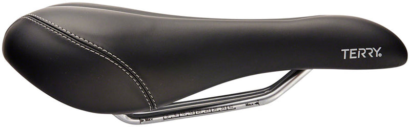 Load image into Gallery viewer, Terry Liberator X Saddle - Black 163mm Width Steel Rails Women Synthetic