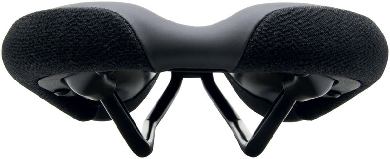 Load image into Gallery viewer, WTB Silverado Saddle - Black 280mm Width Steel Rails Microfiber Cover