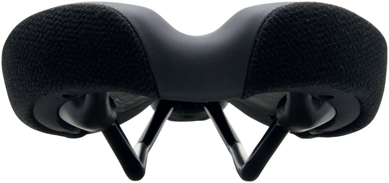 Load image into Gallery viewer, WTB Volt Saddle - Black 265mm Width Chromoly Rails Microfibre Cover