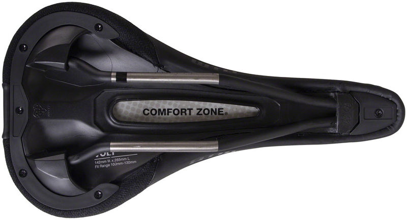 Load image into Gallery viewer, WTB Volt Saddle - Black 142mm Width Titanium Rails Microfiber Cover