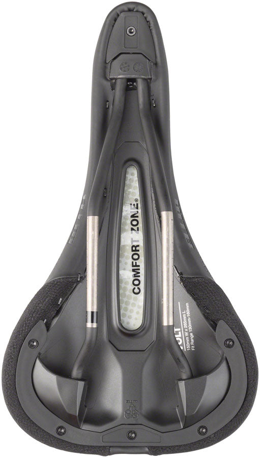 Load image into Gallery viewer, WTB Volt Saddle - Black 150mm Width Titanium Rails Microfiber Cover