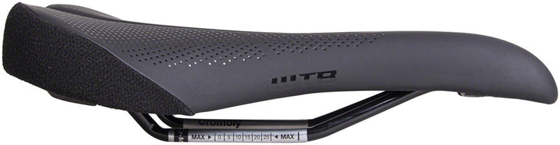 Load image into Gallery viewer, WTB Rocket Saddle - Black 265mm Width Chromoly Rails Microfiber Cover