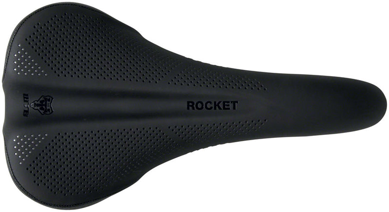 Load image into Gallery viewer, WTB Rocket Saddle - Black 2665mm Width Steel Rails Microfiber Cover