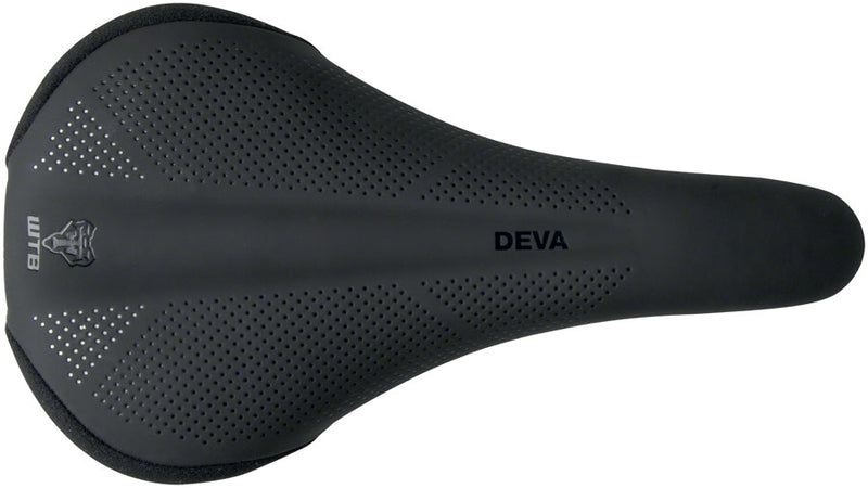 Load image into Gallery viewer, WTB Deva Saddle - Black 260mm Width Titanium Rails Lightweight Padding