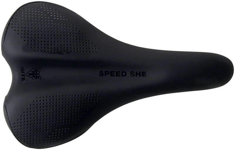 Load image into Gallery viewer, WTB Speed She Saddle - - Black 150mm Width Steel Rails Lightweight Padding