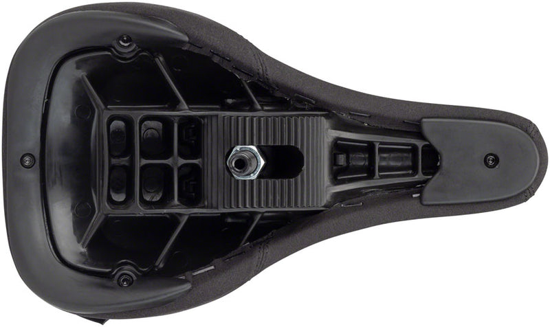 Load image into Gallery viewer, BSD Freedom Mid BMX Seat - Black Pivotal Leather Freedom Globe Design
