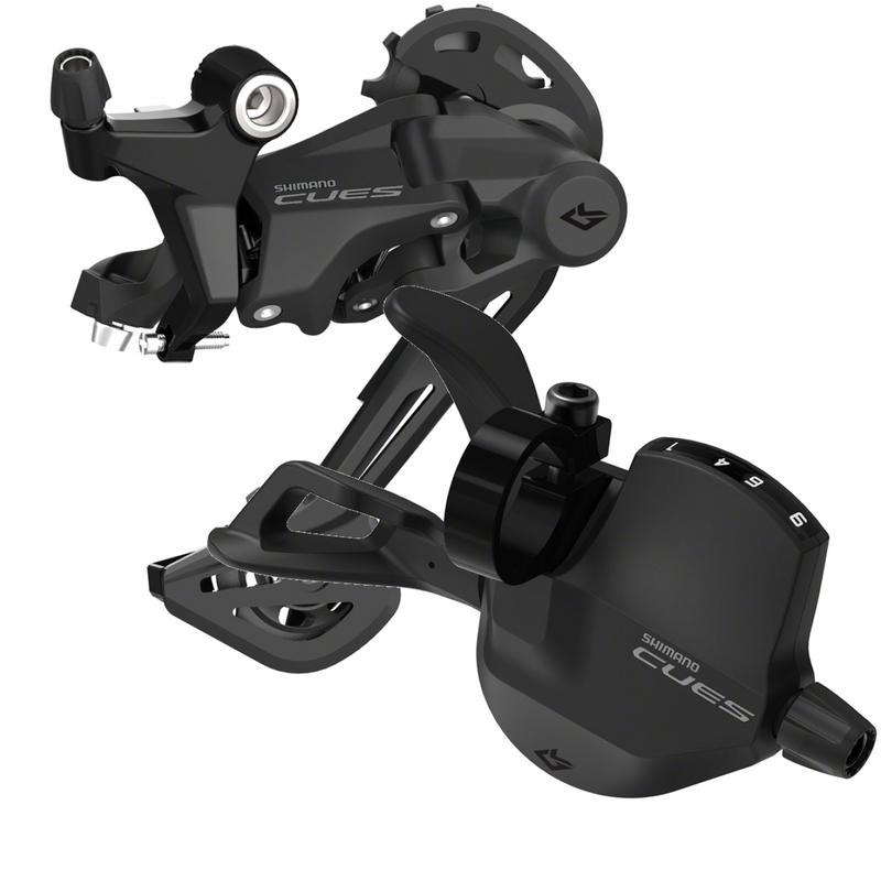 Load image into Gallery viewer, Shimano CUES 9-Speed LinkGlide Shifter & Rear Derailleur Bundle Compatible with E-Bike, Rapidfire Plus, Shadow Design