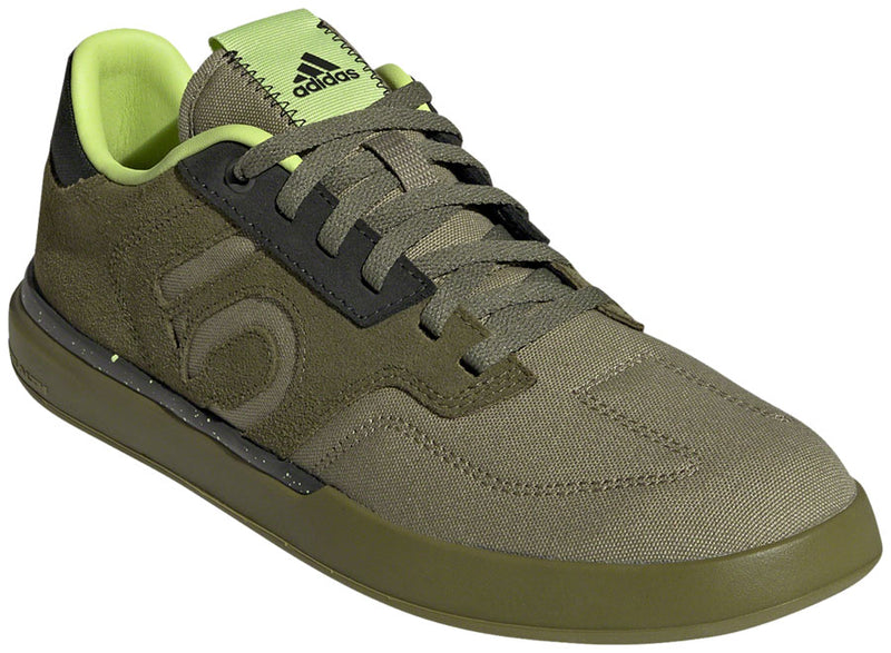 Load image into Gallery viewer, Five-Ten-Sleuth-Flat-Shoes-Women's-Focus-Olive-Orbit-Green-Pulse-Lime-Focus-Olive-Orbit-Green-Pulse-Lime-7-Flat-Pedal-Shoes