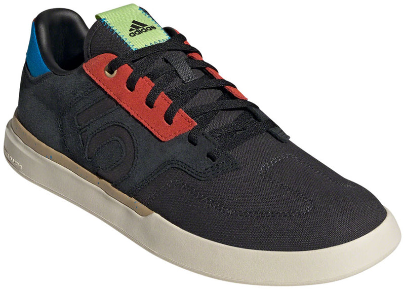Load image into Gallery viewer, Five-Ten-Sleuth-Flat-Shoes-Men's-Core-Black-Carbon-Wonder-White-Core-Black-Carbon-Wonder-White-11-Flat-Pedal-Shoes