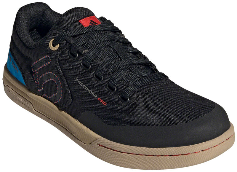 Load image into Gallery viewer, Five-Ten-Freerider-Pro-Canvas-Flat-Shoes-Men's-Core-Black-Carbon-Pulse-Lime-Core-Black-Carbon-Pulse-Lime-12-Flat-Pedal-Shoes