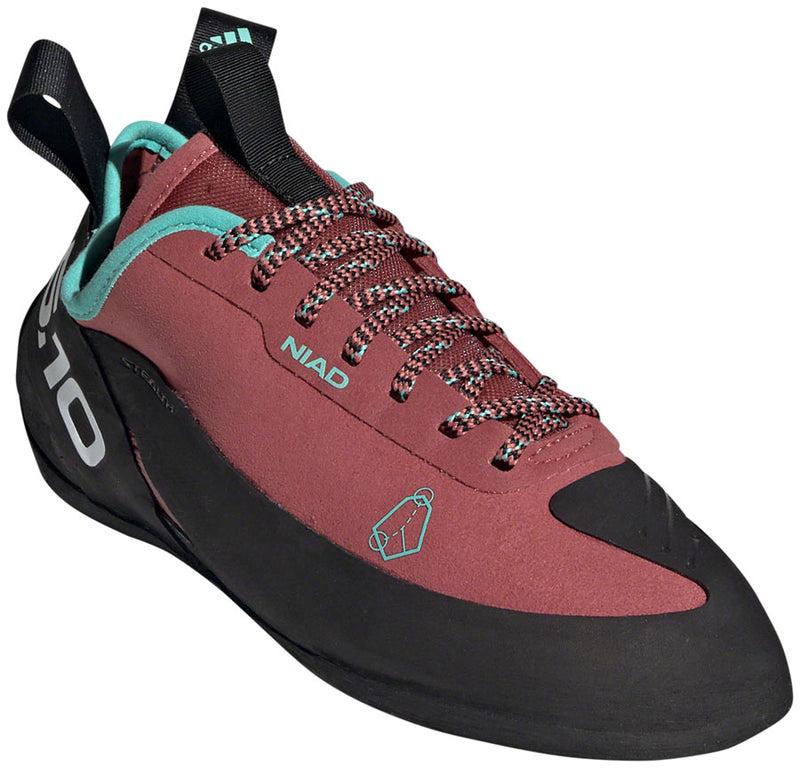 Load image into Gallery viewer, Five-Ten-Niad-Lace-Climbing-Shoe-Women's-Core-Black-Crew-Red-Acid-Mint-Core-Black-Crew-Red-Acid-Mint-7-Flat-Pedal-Shoes