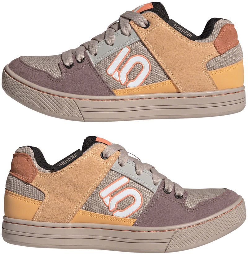 Load image into Gallery viewer, Five Ten Freerider Flat Shoes - Women's, Wonder Taupe/Ftwr White/Acid Orange, 8.5
