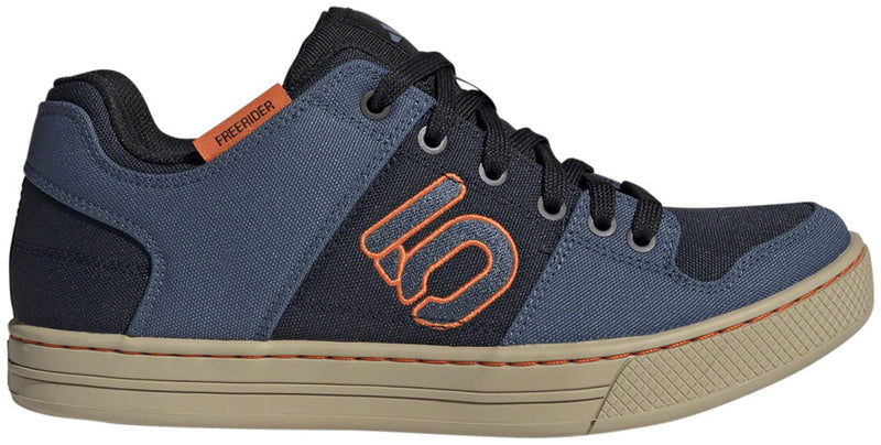 Load image into Gallery viewer, Five Ten Freerider Canvas Flat Shoes - Men's, Core Legend Ink/Wonder Steel/Impact Orange, 11.5