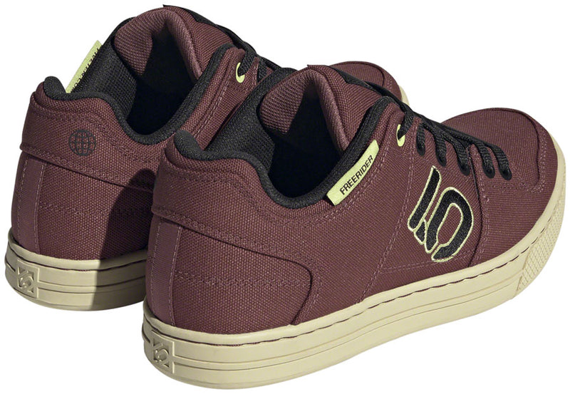 Load image into Gallery viewer, Five Ten Freerider Canvas Flat Shoes - Women's, Quiet Crimson/Core Pulse Lime, 9.5