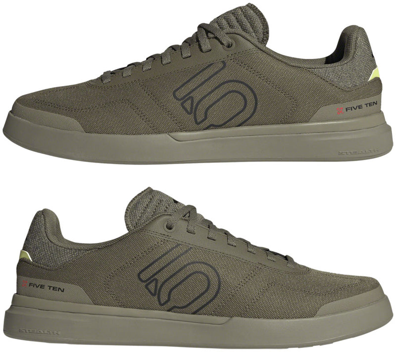 Load image into Gallery viewer, Five Ten Sleuth Deluxe Canvas Flat Shoes - Men's, Focus Olive/Core Black/Orbit Green, 6.5