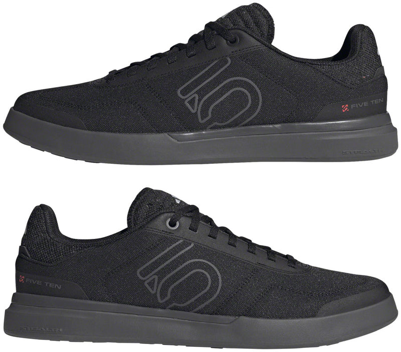 Load image into Gallery viewer, Five Ten Sleuth Deluxe Canvas Flat Shoes - Men's, Core Black/Gray Five/Ftwr White, 6