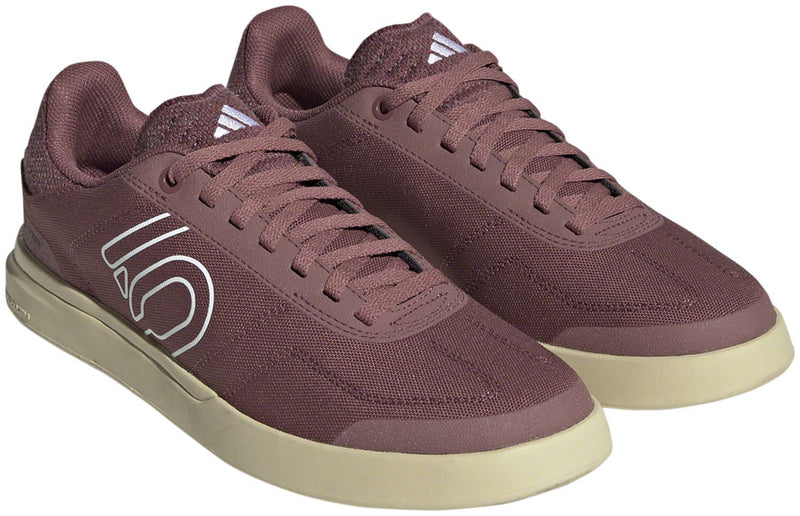 Load image into Gallery viewer, Five-Ten-Sleuth-DLX-Canvas-Flat-Shoes-Women's-Quiet-Crimson-Ftwr-White-Core-Black-Quiet-Crimson-Ftwr-White-Core-Black-7.5-Flat-Pedal-Shoes