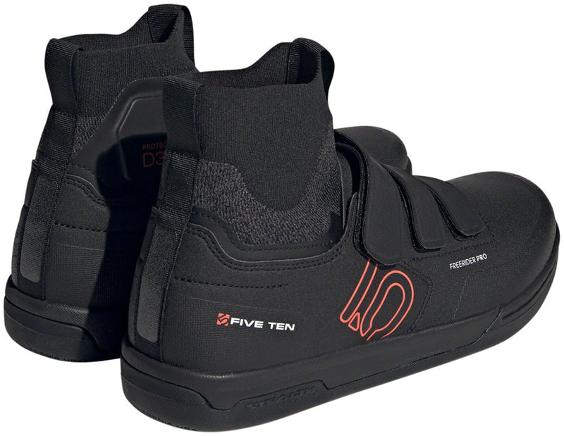Load image into Gallery viewer, Five Ten Freerider Pro Mid VCS Flat Shoes - Men's, Core Black/Solar Red/Gray Three, 9