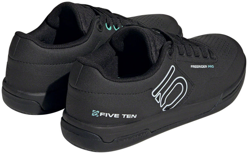 Load image into Gallery viewer, Five Ten Freerider Pro Flat Shoes - Women's, Core Black/Crystal White/Acid Mint, 5.5