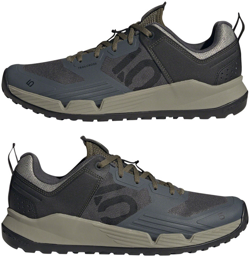 Load image into Gallery viewer, Five Ten Trailcross XT Flat Shoes - Men's, Gray Six/Core Black/Olive Strata, 7.5