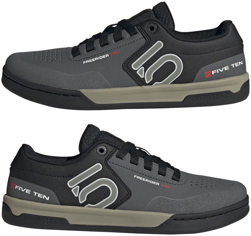 Load image into Gallery viewer, Five Ten Freerider Pro Flat Shoes - Men's, Gray Six/Silver Pebble/Core Black, 8
