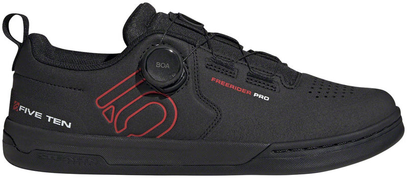 Load image into Gallery viewer, Five-Ten-Freerider-Pro-BOA-Flat-Shoes-Men's-Core-Black-Red-FTWR-White-Core-Black-Red-FTWR-White-6-Flat-Pedal-Shoes