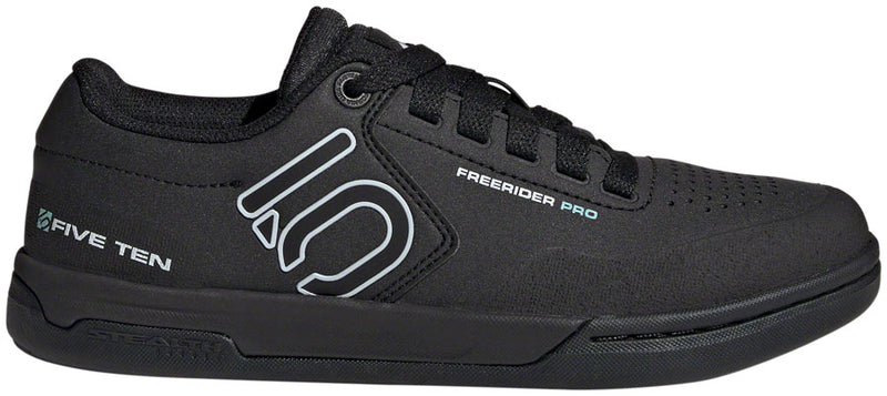 Load image into Gallery viewer, Five-Ten-Freerider-Pro-Flat-Shoes-Women's-Core-Black-Crystal-White-Acid-Mint-Core-Black-Crystal-White-Acid-Mint-11-Flat-Pedal-Shoes