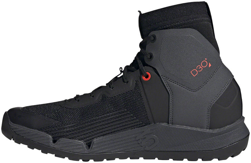 Load image into Gallery viewer, Five Ten Trailcross Mid Pro Flat Shoes - Men's, Core Black / Gray Two / Solar Red, 11