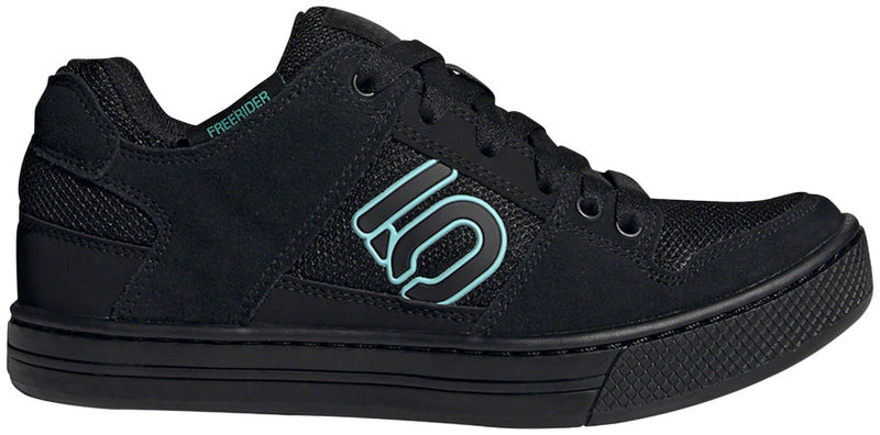 Load image into Gallery viewer, Five Ten Freerider Flat Shoes - Women's, Core Black / Acid Mint / Core Black, 10.5