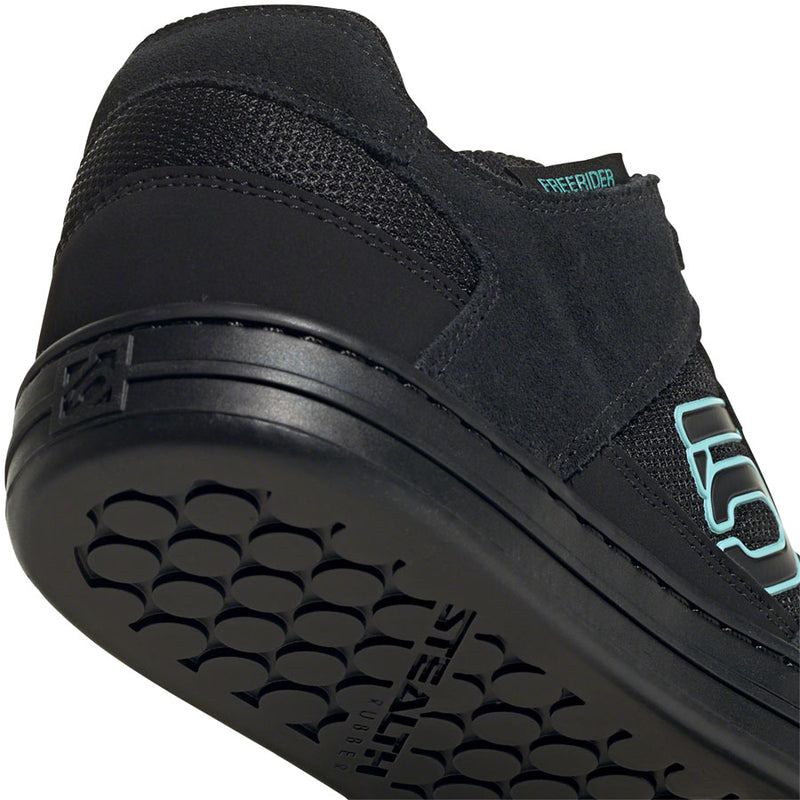 Load image into Gallery viewer, Five Ten Freerider Flat Shoes - Women's, Core Black / Acid Mint / Core Black, 10.5