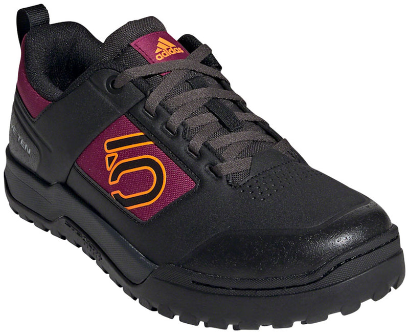 Load image into Gallery viewer, Five-Ten-Impact-Pro-Flat-Shoes-Women's-Core-Black-Signal-Orange-Power-Berry-Core-Black-Signal-Orange-Power-Berry-8.5-Flat-Pedal-Shoes