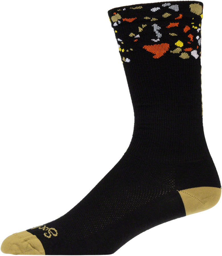 Load image into Gallery viewer, Salsa Terrazzo Sock - Large/X-Large, Black
