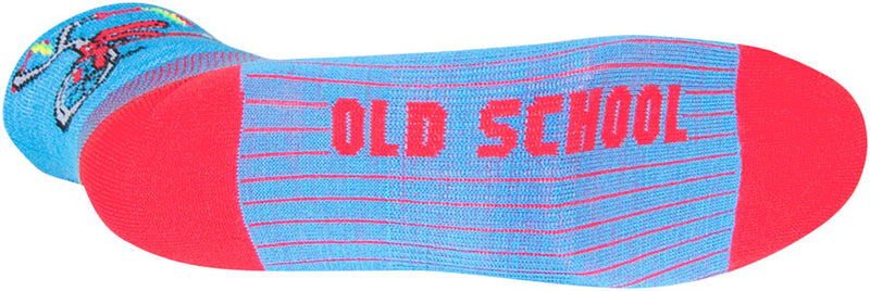 Load image into Gallery viewer, SockGuy Classic Trike Socks 4 inch Blue Red Small Medium Unisex Synthetic