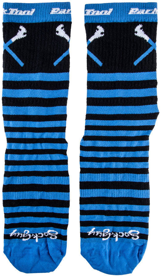 Load image into Gallery viewer, Park Tool SOX-6 Cycling Socks - Black/Blue, Large/X-Large