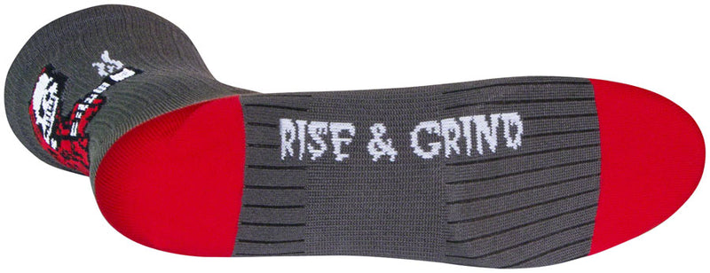 Load image into Gallery viewer, SockGuy SGX Rise and Grind Socks - 6", Gray, Large/X-Large