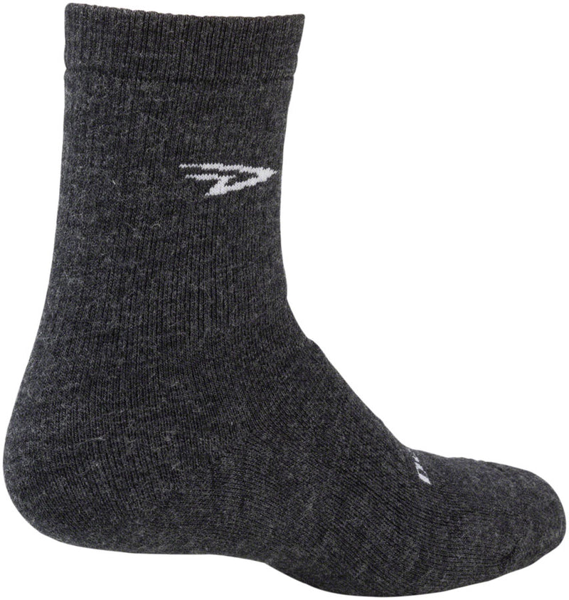 Load image into Gallery viewer, DeFeet Woolie Boolie 4'' Socks, Charcoal, S, Pair